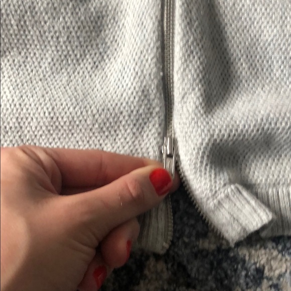 Express V neck Sweater in Gray - Picture 2 of 4